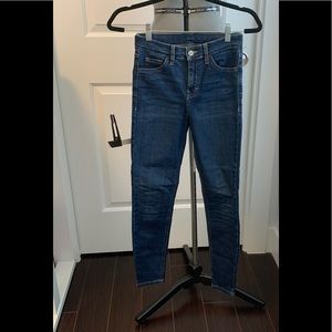 Topshop Jamie Motto Denim. Dark blue